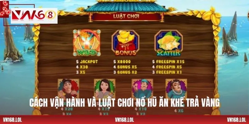 Cách vận hành và luật chơi nổ hũ Ăn Khế Trả Vàng