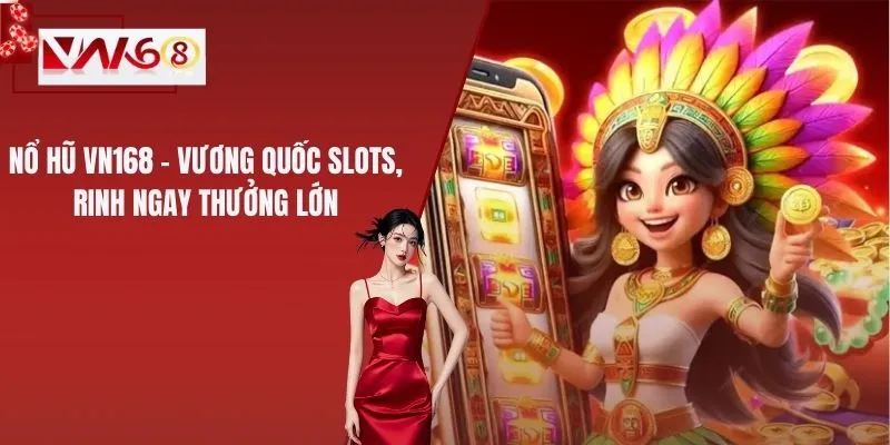 Nổ Hũ VN168 – Vương Quốc Slots, Rinh Ngay Thưởng Lớn